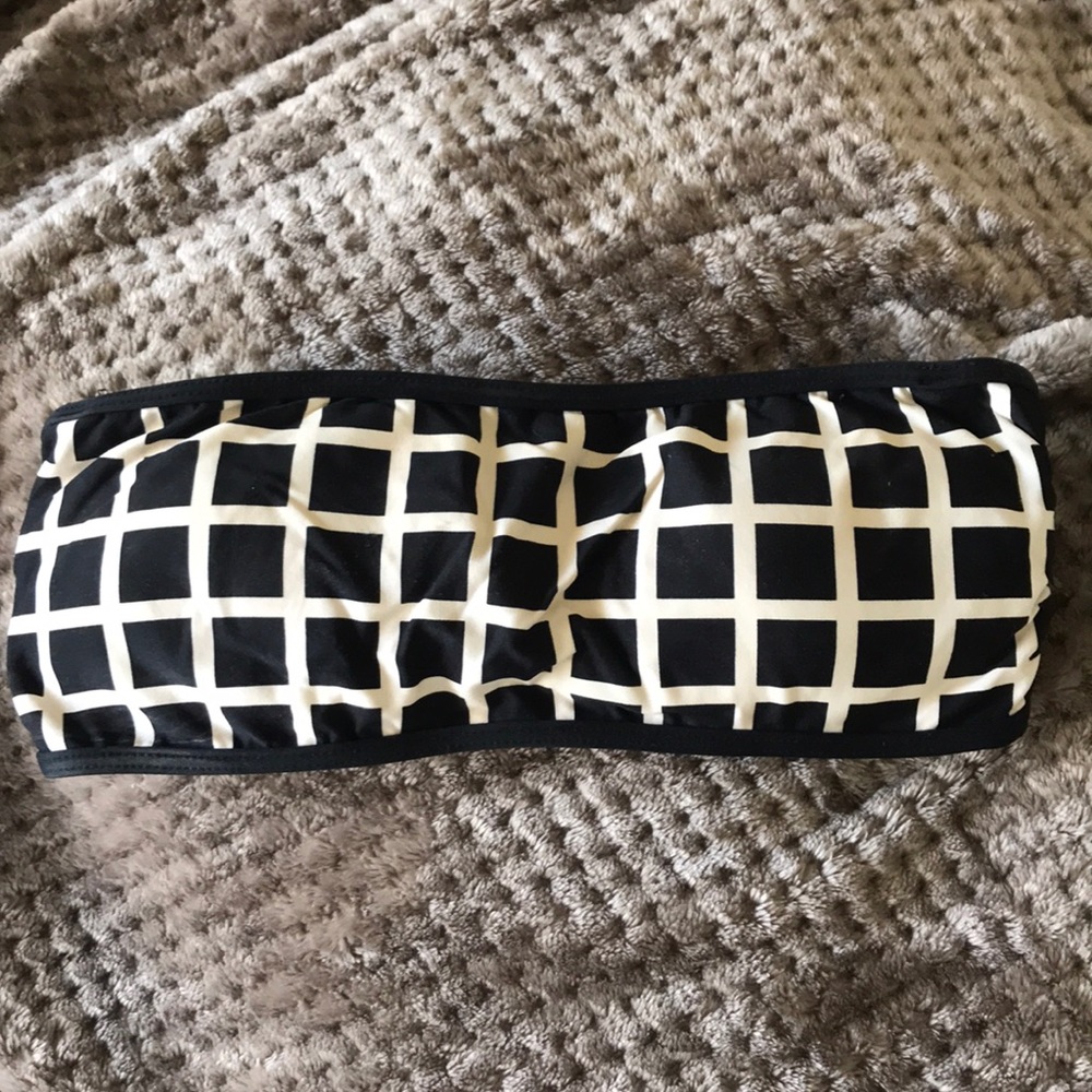 Kate Spade Black tube bikini top